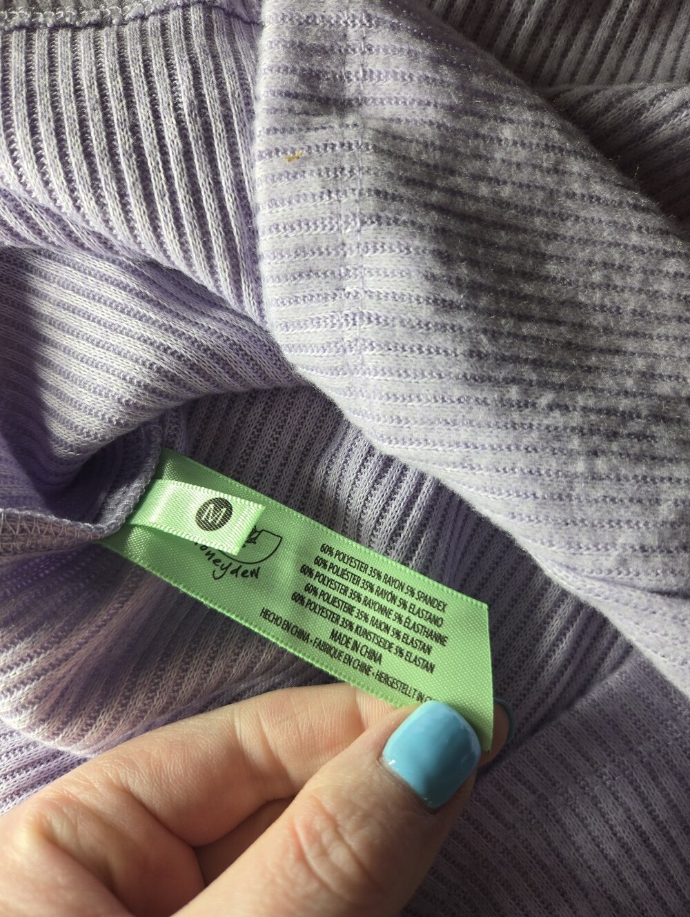 NWT Honeydew Intimates Ribbed Lavender “Bet On It” Tank Top Size Medium - Picture 9 of 16